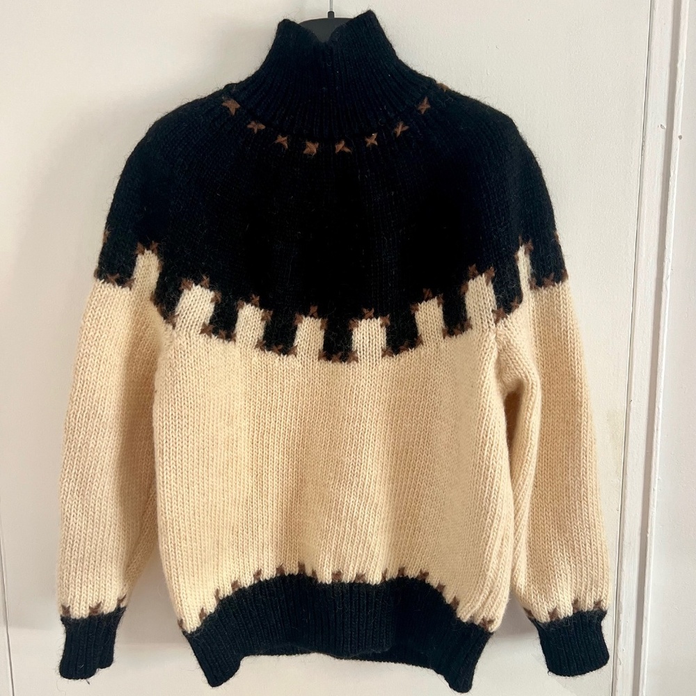 ESPRIT Sport - Vintage 100% Wool Turtleneck Sweater (M)